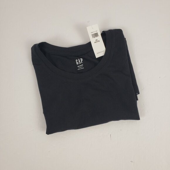 GAP XS Petite True Black T-shirt Womens Stretch Favorite T Summer Spring - Picture 11 of 11